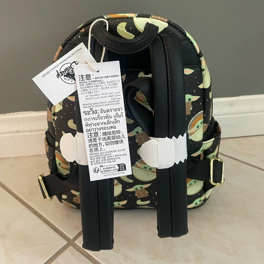 Baby Yoda Grogu Loungefly Backpack - Picture 2 of 4